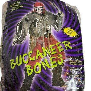 LAST CHANCE SALE! Buccaneer Bones Adult Costume‎ Pirate Costume Skelton PARTIAL